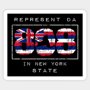 Rep Da 808 in New York State by Hawaii Nei All Day Sticker